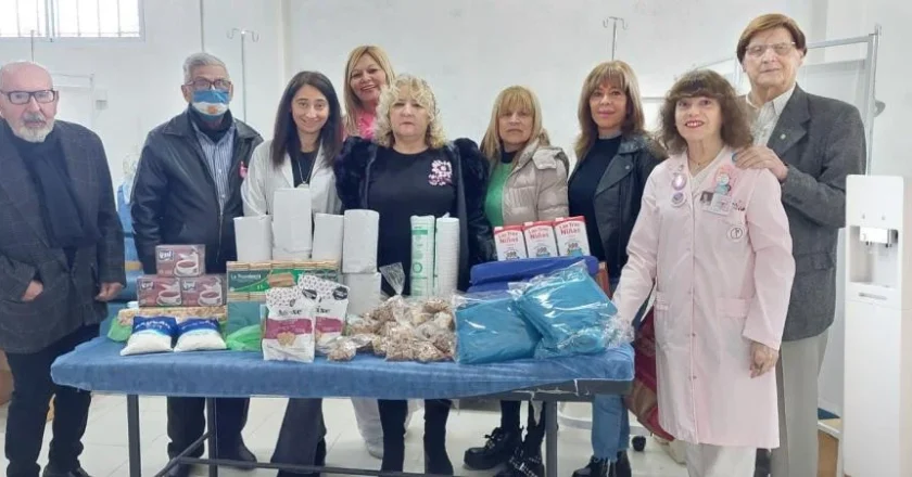 Generosa donación al servicio de Oncología del Hospital de Quilmes