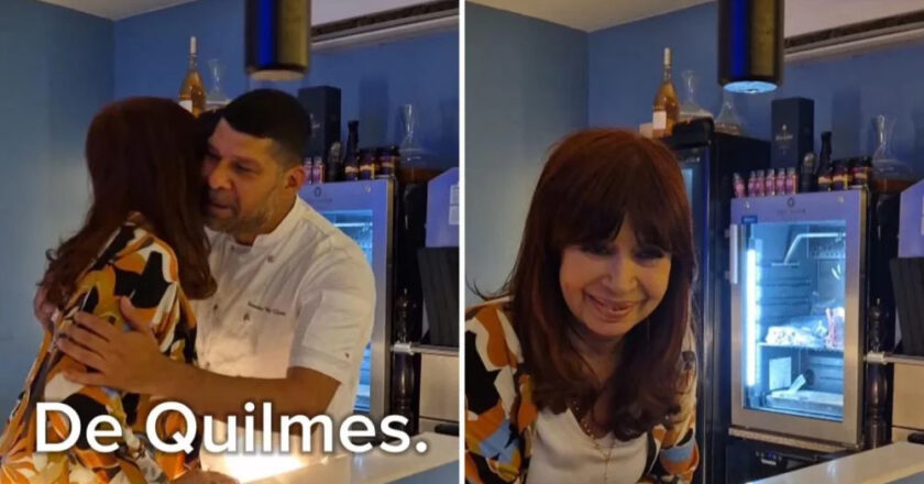 CFK festejó el cumpleaños de Mayra Mendoza en un bodegón de Quilmes