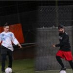 Arcángel jugó al fútbol 5 con María Becerra en Quilmes y celebró con mate y tortas fritas