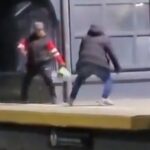 [VIDEO] Tensión en la estación de Quilmes: Violenta pelea entre dos hombres