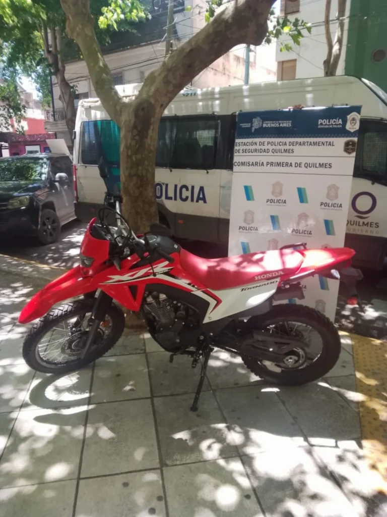 Detenido por intento de robo bajo la modalidad “Motochorro” en el centro de Quilmes