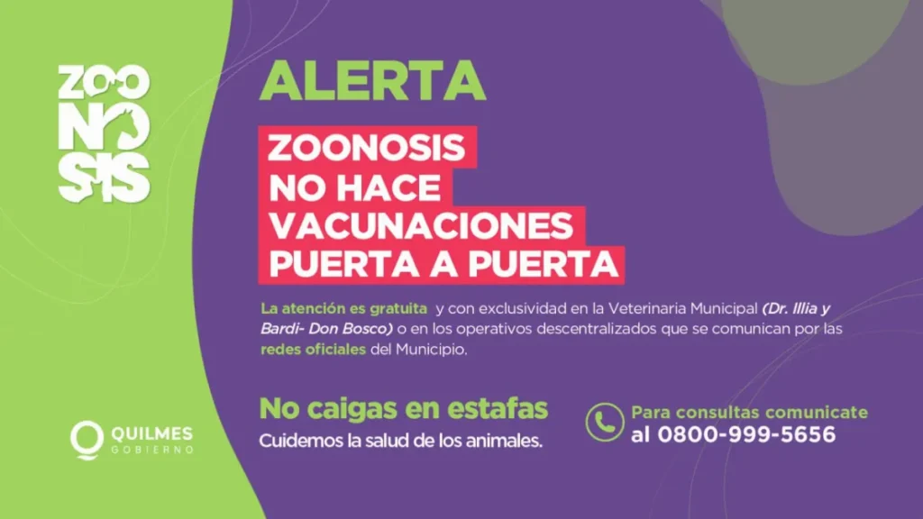 Alertan por estafas de falsos agentes de Zoonosis que ofrecen vacunación domiciliaria
