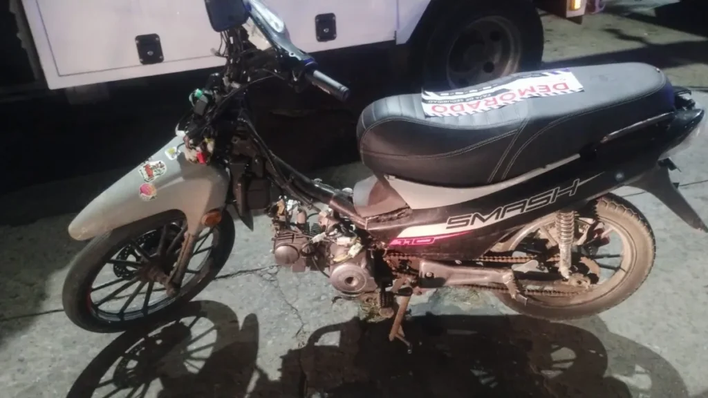 Cayeron dos motochorros tras una persecución: Uno de ellos es menor y portaba un arma de fuego