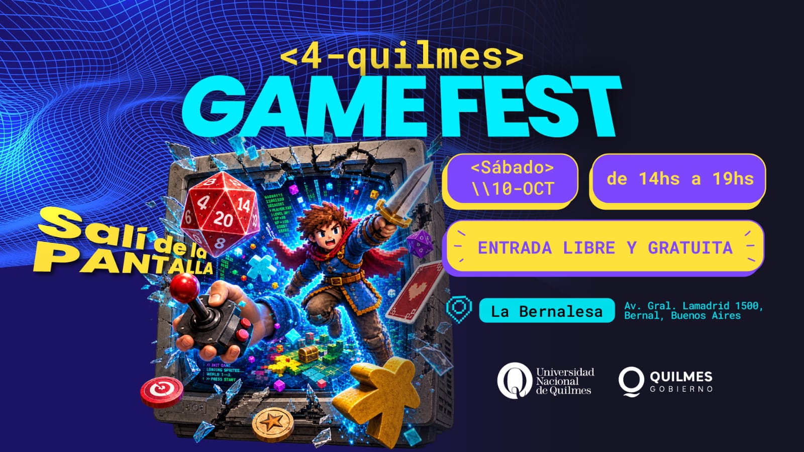 LLEGA EL QUILMES GAME FEST 2026 CON ENTRADA LIBRE Y GRATUITA
